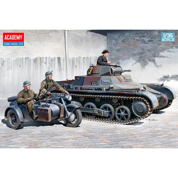 1/35スケール　I号戦車B型&amp;KS750サイドカー