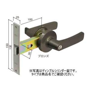 マツ六 エクレ 取替用レバーハンドル錠 空錠 EV-301-B ブロンズ  メーカー直送