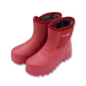 超軽量防寒ブーツ ワイン M(23.5〜24) 防寒対策に 軽量ブーツ