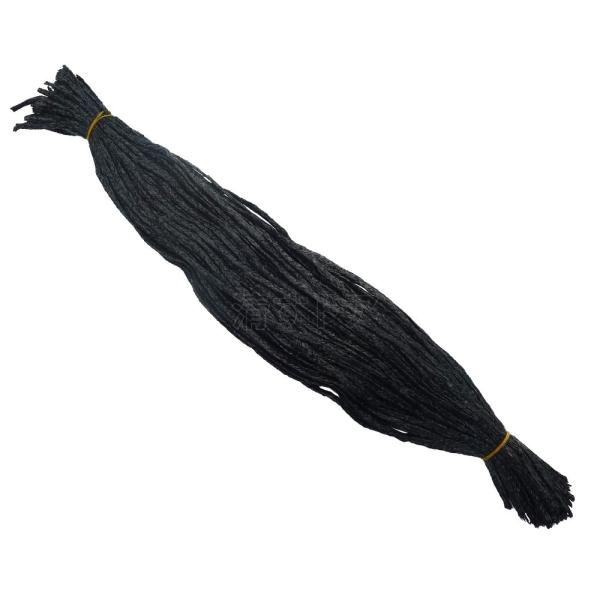 シート紐 ブラック 80cm 200本(1本6.9円) 黒色 シートひも 足場用組ひも シート用組紐...