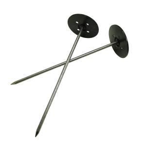 固定ピン シート杭 押さえピン アンカーピン 黒丸付 叩けるシート押え釘 打ち込み君 20cm 600本(1本26円) [法人様限定]