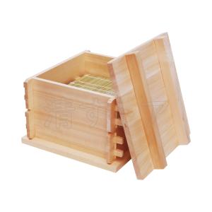 米桧 角セイロ 3段セット(K1001) 身3段重ね 尺一寸(33cm) アラスカ