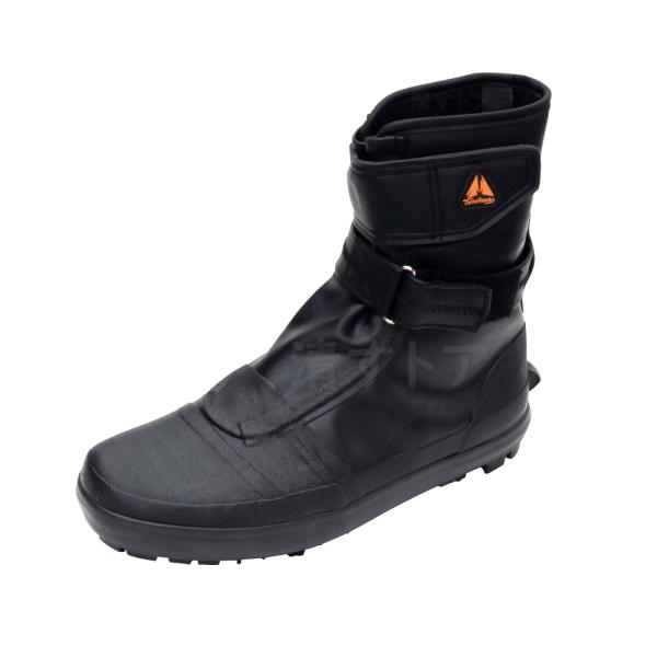 防水ゴムピンシューズ　26.5cm　先丸合皮 山林作業 傾斜地 作業靴 荘快堂 TH-1021PU