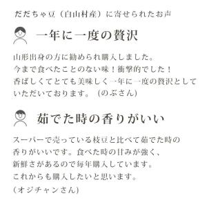 だだちゃ豆 枝豆 白山村産 300g×3袋 <...の詳細画像2