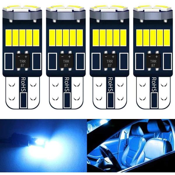 T10 LED ブルー 爆光 4個 ポジションランプ T10 led キャンセラー内蔵 5W 15個...
