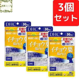 DHC イチョウ葉 脳内α アルファ 30日分×3個セット 270粒 イチョウ葉 サプリ 送料無料 追跡可能メール便