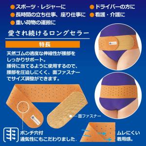 匠の心 天然ゴムの骨盤ベルト 日本製 腰痛ベル...の詳細画像1