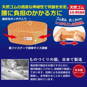 匠の心 天然ゴムの骨盤ベルト 日本製 腰痛ベル...の詳細画像2