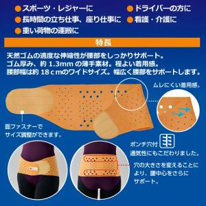 匠の心 天然ゴムの腰ベルト 日本製 腰痛ベルト...の詳細画像1