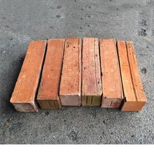 花壇 庭 アンティーク レンガ ヨーカン型 オールドブラウン