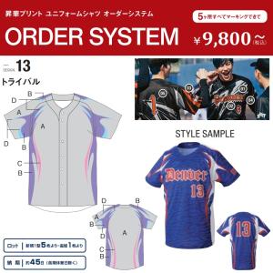 ゼット（ZETT） 野球・ソフトボール 昇華プリントユニフォームシャツ