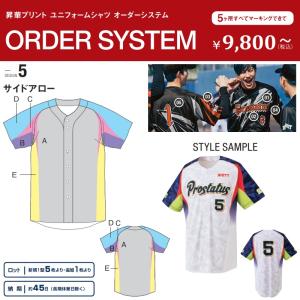 ゼット（ZETT） 野球・ソフトボール 昇華プリントユニフォームシャツ