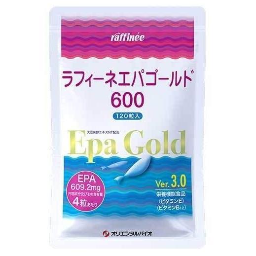 ラフィーネエパゴールド600 小林式EPA 配合サプリメント 120粒入 オリエンタルバイオ