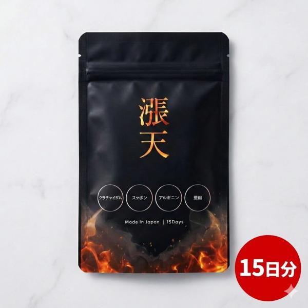 漲天 サプリ クラチャイダム アルギニン 亜鉛 スッポン 配合 厳選4大成分 男性 活力 滋養 メン...