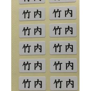 高級お名前シール　竹内100枚　強力粘着、防水加工 @\5