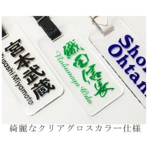 ゴルフ ネームプレート クリアグロス文字 90×40ｃｍ 名入れ