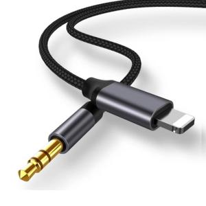 AUXケーブル iPhone Lighting - 3.5mm オーディオ変換ケーブル