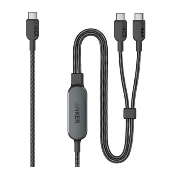 Anker USB-C ＆ USB-C ケーブル (2-in-1, 140W) Type-C 2台同...
