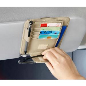 サンバイザー収納 車用 ポケット サングラスホ...の詳細画像2
