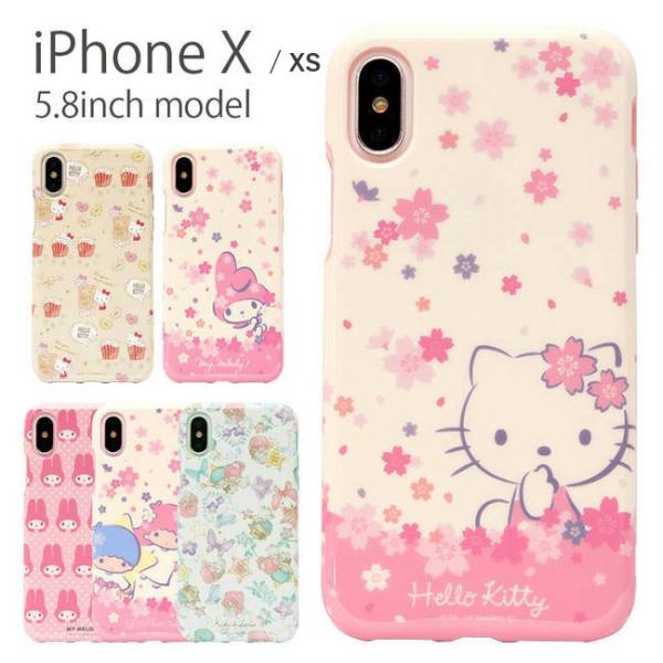 ハローキティ マイメロディ キキ＆ララ サンリオ キャラクター iPhoneX / XS ソフトケー...