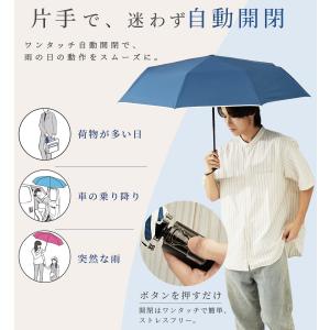 雨傘 折りたたみ 自動開閉 大きい 8本骨 耐...の詳細画像5