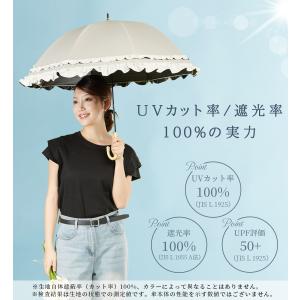 日傘 長傘 完全遮光 晴雨兼用 8本骨 UVカ...の詳細画像5