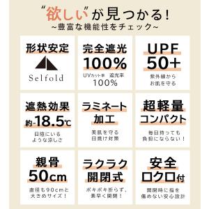 ★在庫限り特価★畳みやすい 形状記憶 日傘 折...の詳細画像3