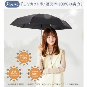 日傘 完全遮光 折りたたみ 晴雨兼用 軽量 ミ...の詳細画像5