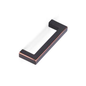 BirdRock Home スクエアコンテンポラリーハンドル オイル磨きブロンズ 10個パック 3インチ キッチン食器棚 家具 キャビネット ハードウ