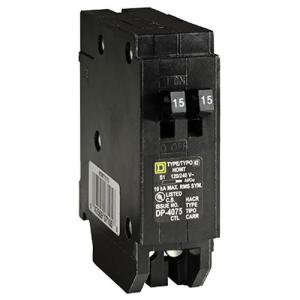 Square D by Schneider Electric HOMT1515CP ホームライン 2-15アンペア 単極タンデム回路ブレーカー