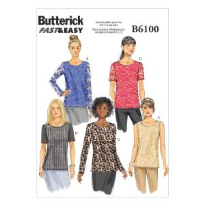 Butterick Patterns B6100 Misses' Top, Size F5 by BUTTERICK PATTERNS