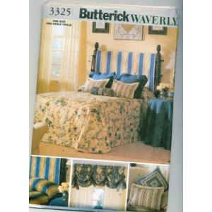 Butterick 3325 パターン Waverly ベッドルームアクセサリー