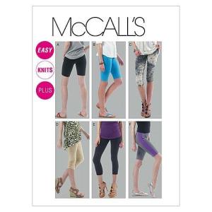 McCall's Pattern Misses' and Women's Leggings in 4 Lengths, A5 (6, 8, 10, 1