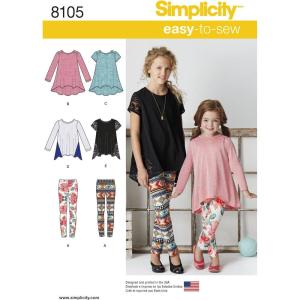 Simplicity Creative Patterns Simplicity Patterns Child's and Girls' Knit Tu