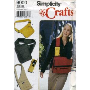 Simplicity Crafts Bag, Pocketbook and Cell Phone Holder Sewing Pattern 9000