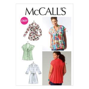 McCall Pattern Company M6899 Misses' Tops and Tunic Sewing Template, Size Z