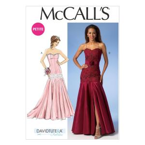 McCall Pattern Company M7050 Misses'/Miss Petite Dresses and Belt Sewing Te