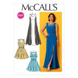 McCall Pattern Company M6952 ミセスドレスとベルト サイズB5"8-10-12-14-16"
