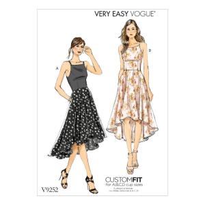Vogue Patterns Low Dresses, 14-16-18-20-22", Red