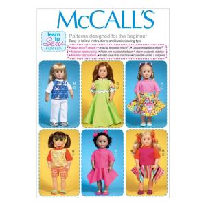 McCall Pattern Company M7106 Clothes for 18-Inch Dolls, One Size Only by Mc