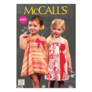 McCall Pattern Company M6728 Toddlers' Lined Dresses Sewing Template, Size
