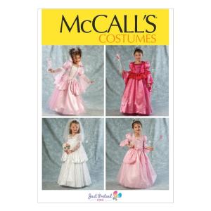 McCall Pattern Company M6897 Children's/Girls' Costumes Sewing Template, Si