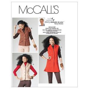 McCall's Patterns M6169 Misses' Unlined Vests in 2 Lengths, All Sizes by Mc
