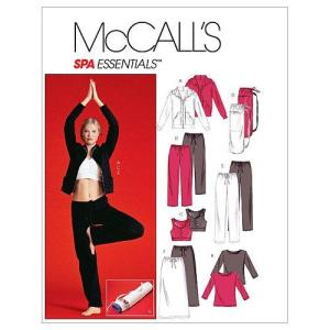 McCalls Misses Miss Petite Spa Essentials Jacket Tops Pants-Y