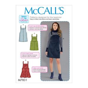 McCall Pattern Company M7831AX5 McCall's M7831 Learn レディース ジャンパー 裁縫パターン サイズ