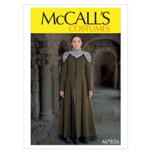 McCall's Patterns M7856 A5 ミセスコスチュームコート スカート ケープレット サイズ6-8-10-12-14
