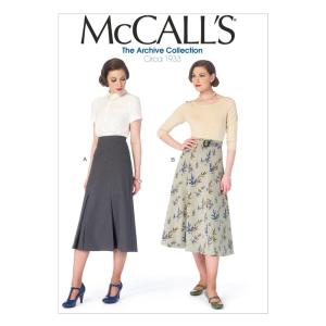 McCall Pattern Company M6993 ミセススカートとベルト サイズE5