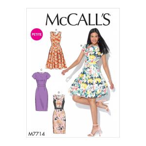 McCalls Misses &amp; Miss Petite Dresses-6-8-10-12-14