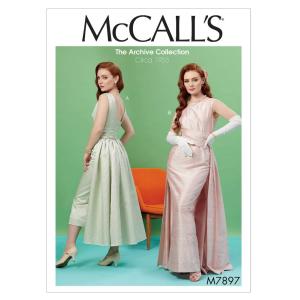 McCall Pattern M7897A5 The Archive Collection レディース ビンテージプルオーバードレス サイズ6〜14