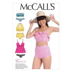 McCall's Patterns M7168 ミセス水着 裁縫テンプレート E5